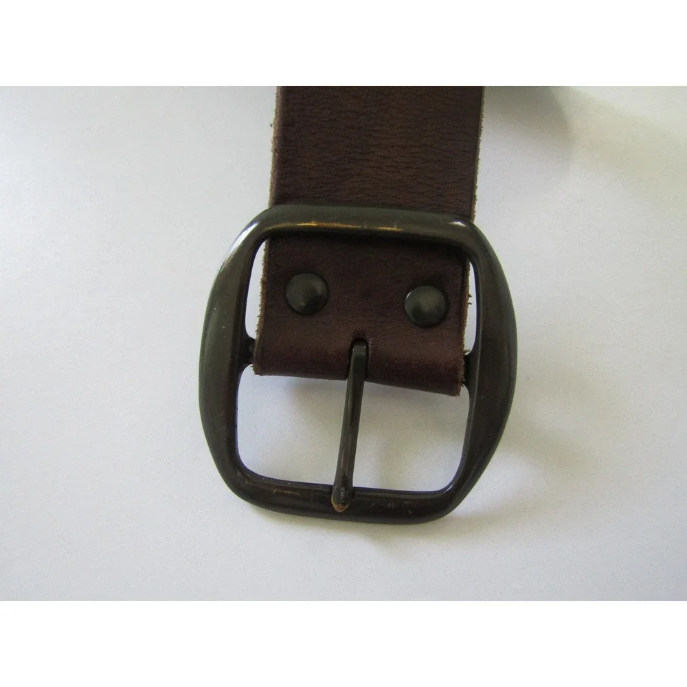 Genuine Italian Leather Brown Floral‎ Cutout Belt XXL Made in USA Boho Western